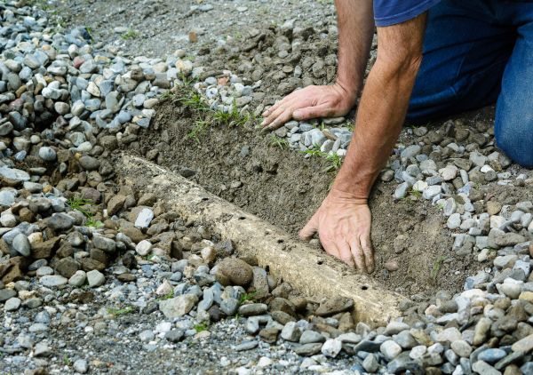 French Ditch Installation in Ellicott City